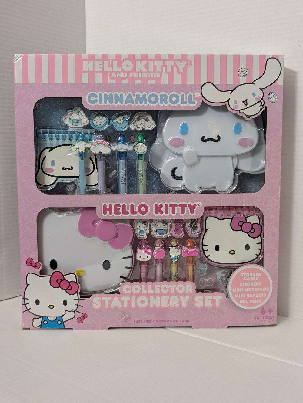 Sanrio Hello Kitty Cinnamoroll Collector Stationery Set Gel Pens Case New